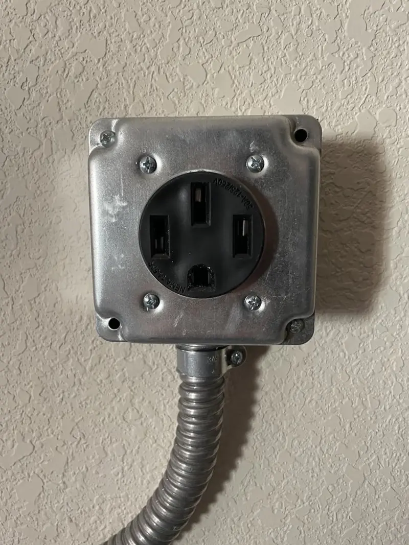 NEMA 14-50 outlet installed for Electrical Panel Upgrade in St. Joseph